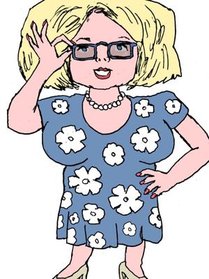 MILF, blond, brünett, Cartoon