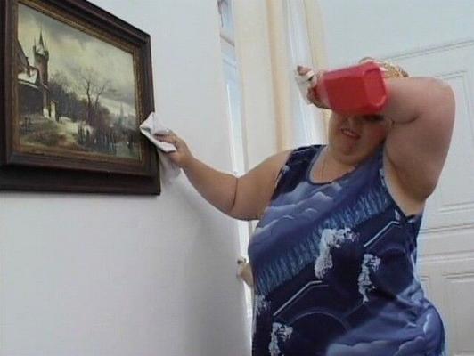 Empregada BBW sendo fodida