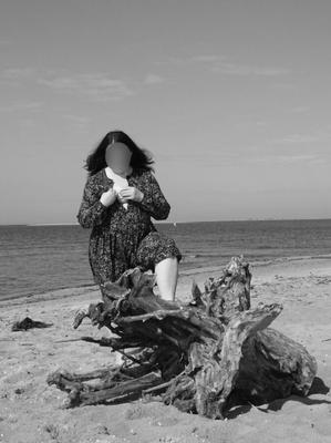 me desnudo en la playa