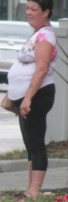 Florida Pot Belly THICKIE em branco prostituta vagabunda GROSSA