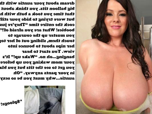 Légendes de cocu de rêve mouillé aux gros seins
