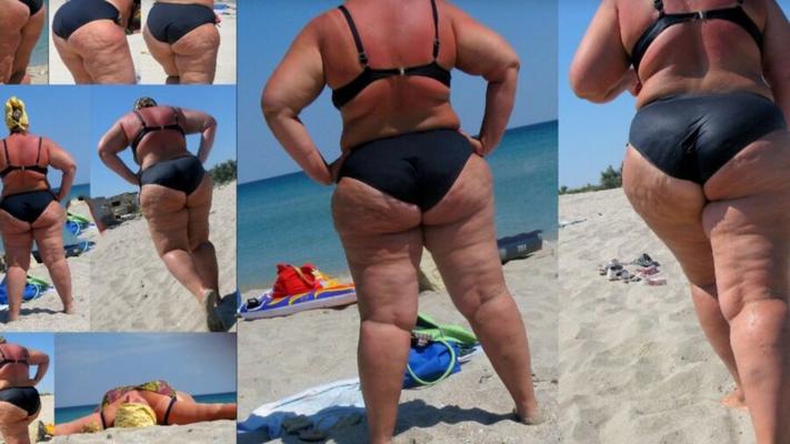 Top-Riesenfetter Cellulite-Arsch Amazon-MILF