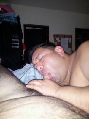Chupando pau