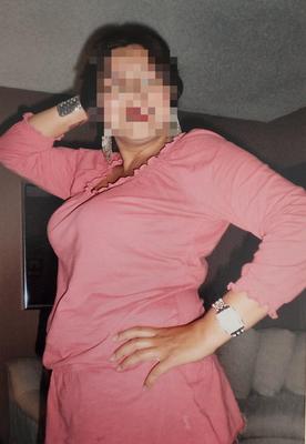 Mollige arabische Frau fette Titten
