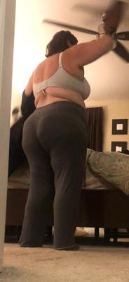 BBW Big Girl PJS и голая задница