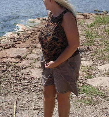 Having My gilf strip at the park